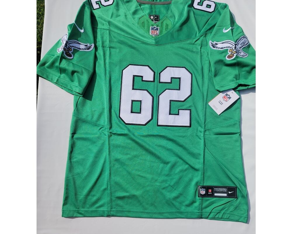 Nike Jason Kelce Philadelphia Eagles Jersey Kelly Green Size Large New